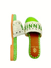 De Siena Tennis Club Raffia Slide