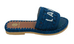 De Siena Lake Como Raffia Slide