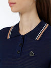 Scotch & Soda Pointelle Collared Knitted Tee