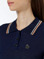 Scotch & Soda Pointelle Collared Knitted Tee