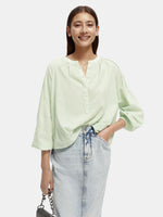 Scotch & Soda Popover With Pintuck Sleeve