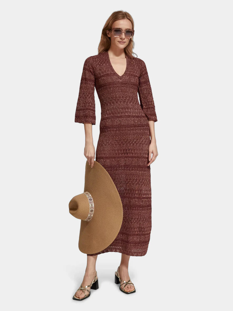 Scotch & Soda Pointelle Knitted Dress