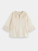 Scotch & Soda Top With Eyelet Detail