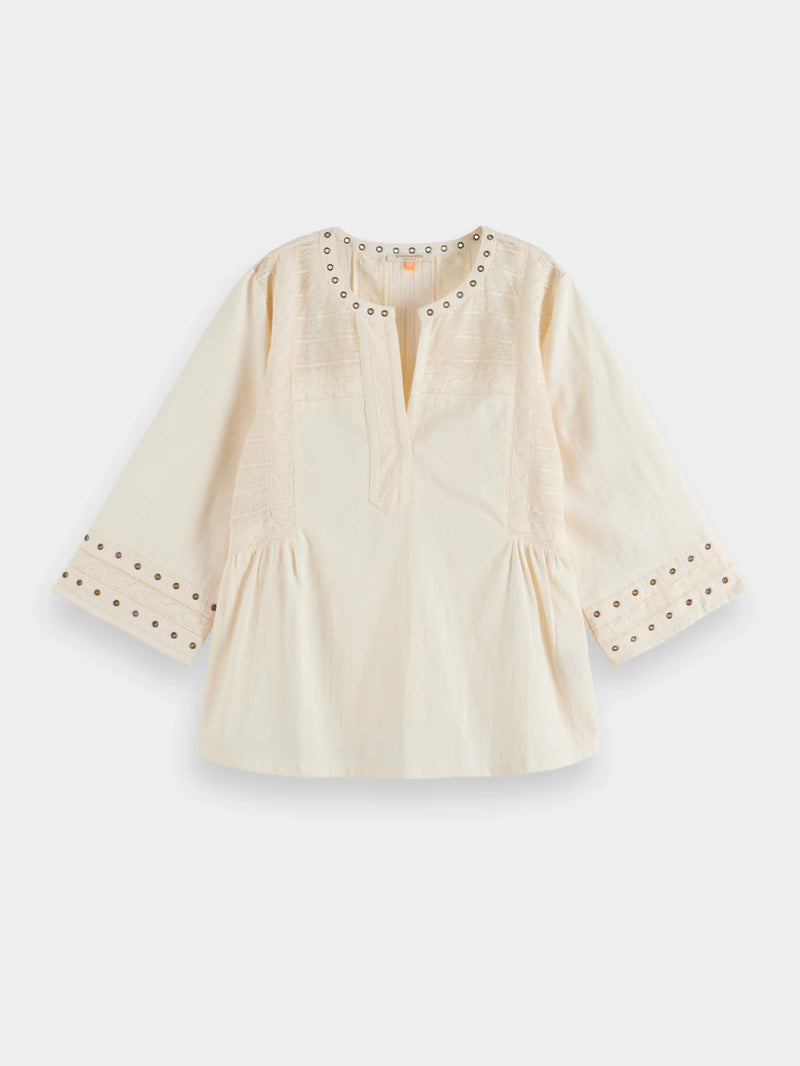 Scotch & Soda Top With Eyelet Detail