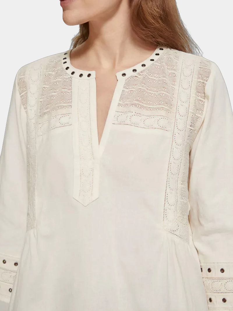 Scotch & Soda Top With Eyelet Detail