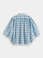 Scotch & Soda Checked Balloon Sleeve Shirt