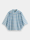 Scotch & Soda Checked Balloon Sleeve Shirt