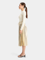 Scotch & Soda Pleated High Rise Maxi Skirt