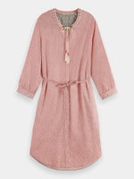 Scotch & Soda Beaded Collar Shirtdress