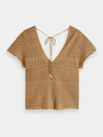 Scotch & Soda Metallic Pointelle Knit