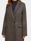 Scotch & Soda Single Breasted Herringbone Sequin Coat