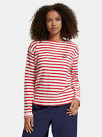 Scotch & Soda Boxy Fit Long Sleeved Tee