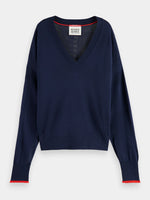 Scotch & Soda Relaxed V Neck Jumper