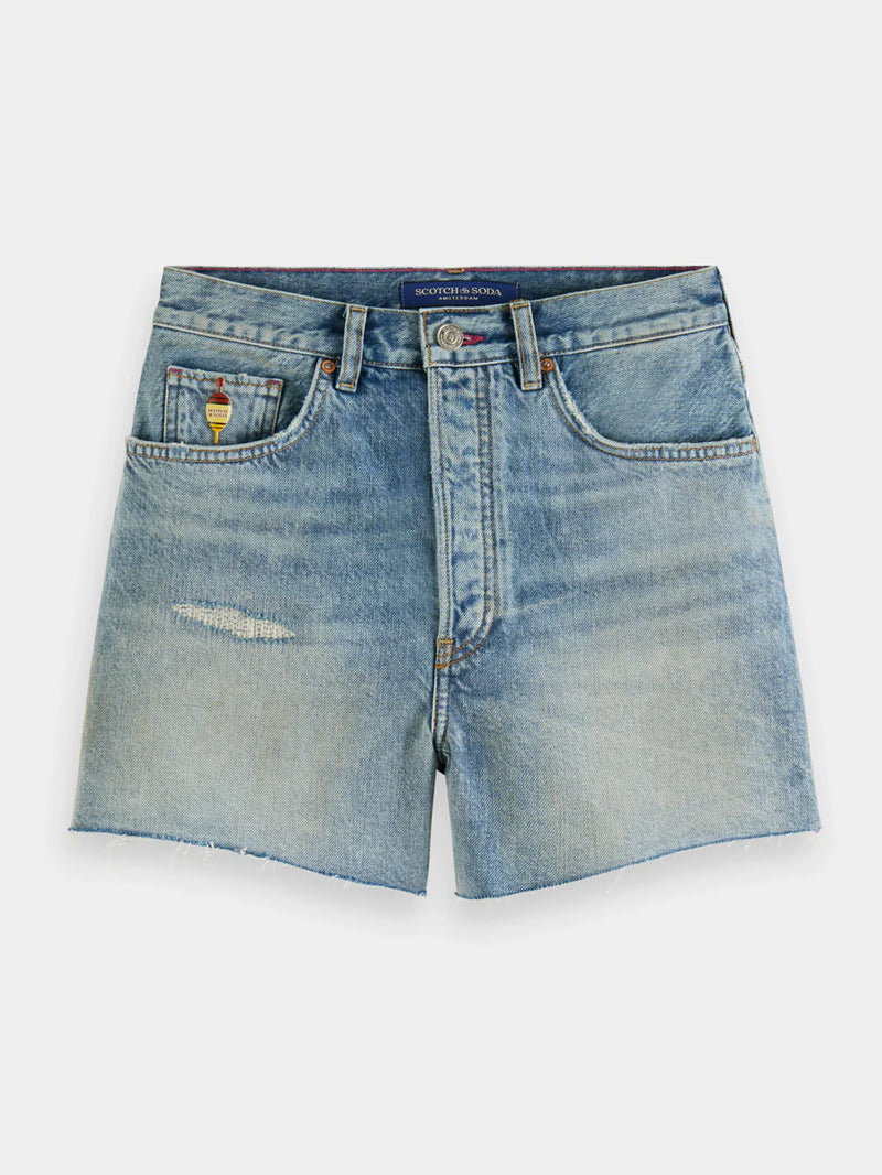 Scotch & Soda Ray Low-Rise Denim Shorts