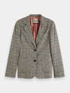 Scotch & Soda Checked Single Breasted Blazer