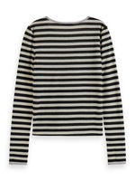 Scotch & Soda Striped L/S T-Shirt With Lurex