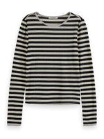 Scotch & Soda Striped L/S T-Shirt With Lurex