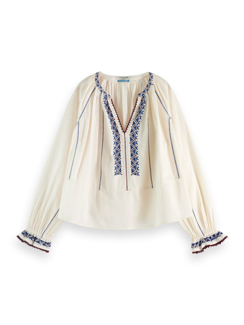 Scotch & Soda Top With Embroidery Detail