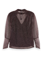 Scotch & Soda Lurex High Neck Top