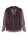 Scotch & Soda Lurex High Neck Top