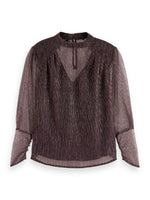 Scotch & Soda Lurex High Neck Top
