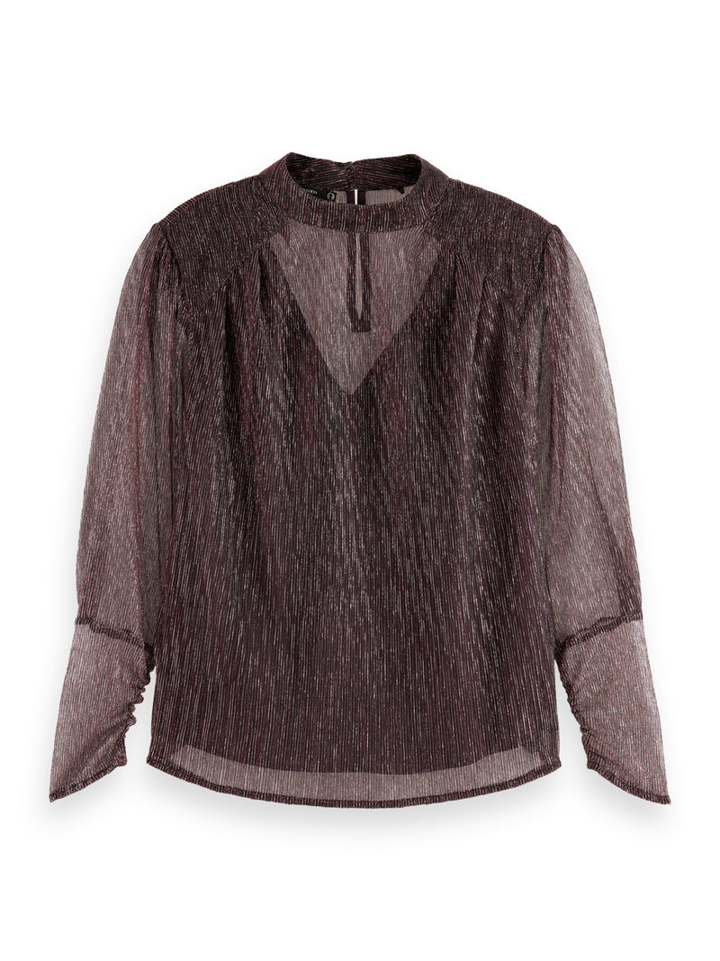 Scotch & Soda Lurex High Neck Top
