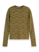Scotch & Soda Floral Lace L/S T-Shirt