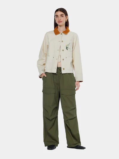 Scotch & Soda Ivy Mid Rise Wide Leg Cargo Pants