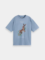 Scotch & Soda Washed Artwork Loose T-Shirt