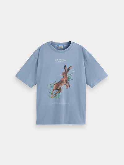 Scotch & Soda Washed Artwork Loose T-Shirt