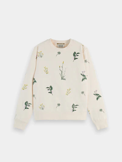 Scotch & Soda All Over Embroidery Sweat