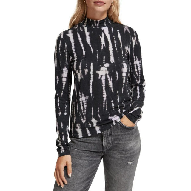 Scotch & Soda All Over Printed Long Sleeved T-Shirt