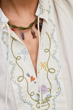 ALEMAIS GIULIA EMBROIDERED BLOUSE