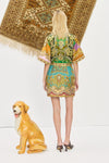 ALEMAIS CLEMENZA SPLICED MINI DRESS