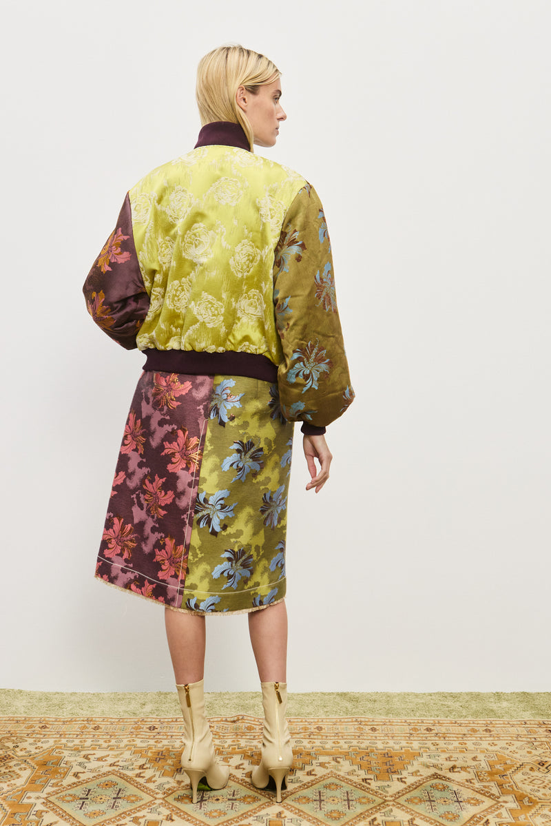 ALEMAIS ADRIANA JACQUARD BOMBER JACKET