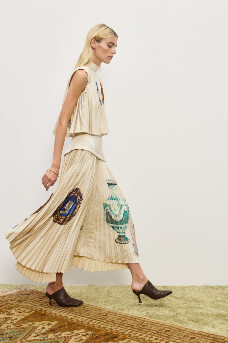 ALEMAIS ORAZIO PLEATED TOP