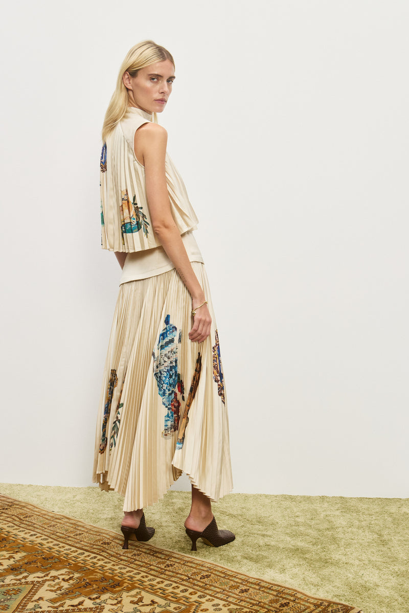 ALEMAIS ORAZIO PLEATED TOP