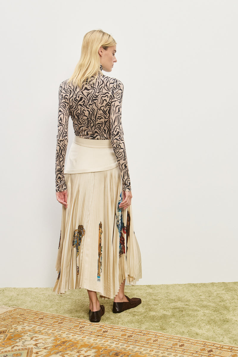 ALEMAIS ORAZIO PLEATED SKIRT