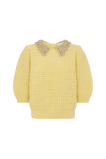 ALEMAIS ALESSANDRO LEMON PUFF SLEEVE TOP