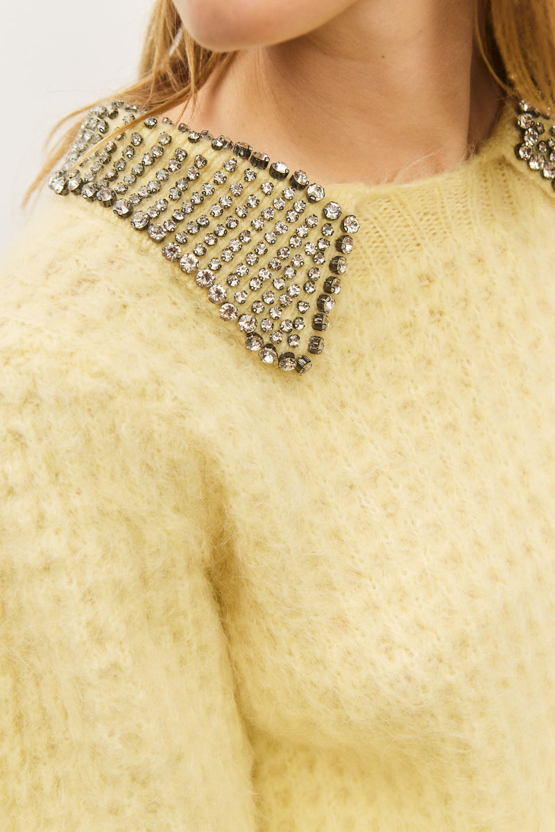 ALEMAIS ALESSANDRO LEMON PUFF SLEEVE TOP