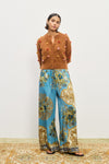 ALEMAIS ELIA TOBACCO CROPPED CARDIGAN