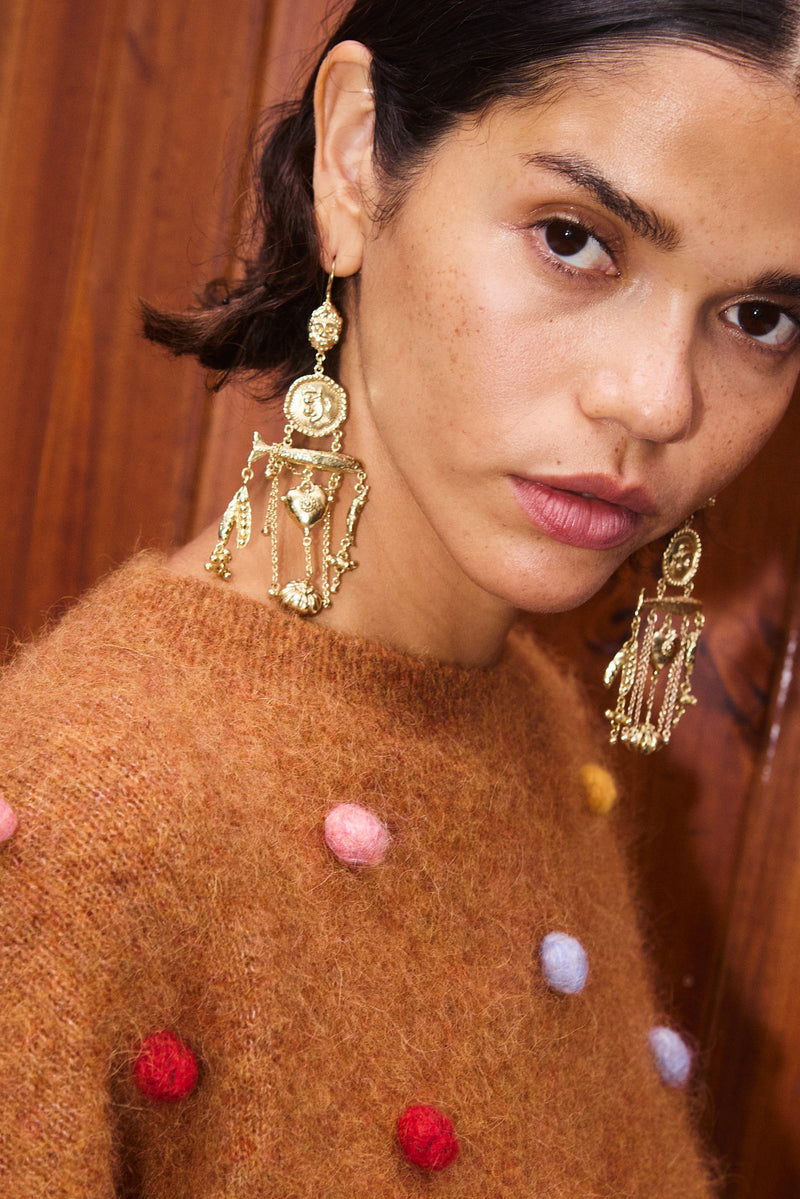 ALEMAIS TESORI CHANDELIER EARRINGS