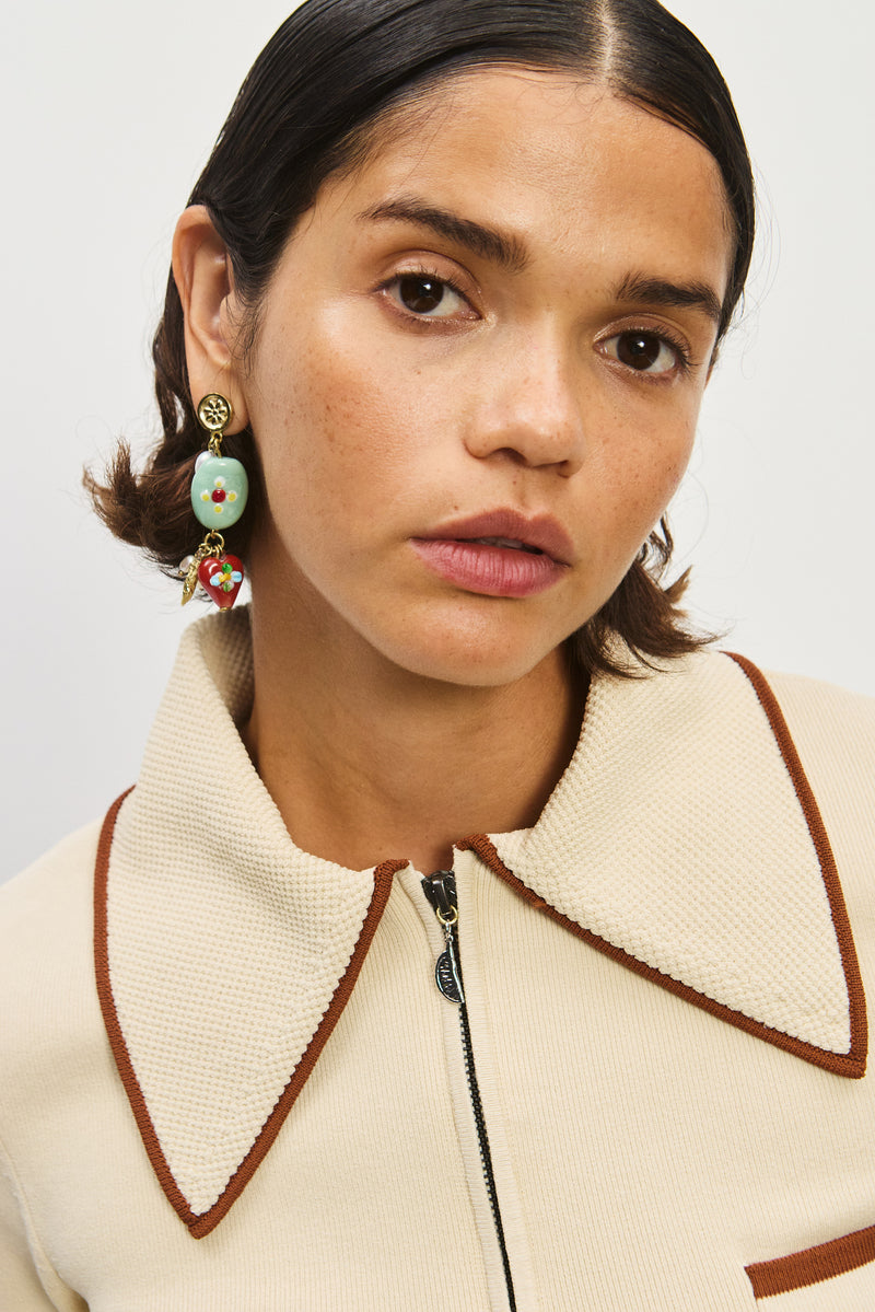 ALEMAIS TESORI BEADS & CHARM EARRINGS