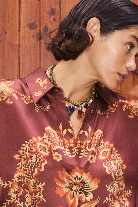 ALEMAIS TESORI VERDE MACRAME NECKLACE