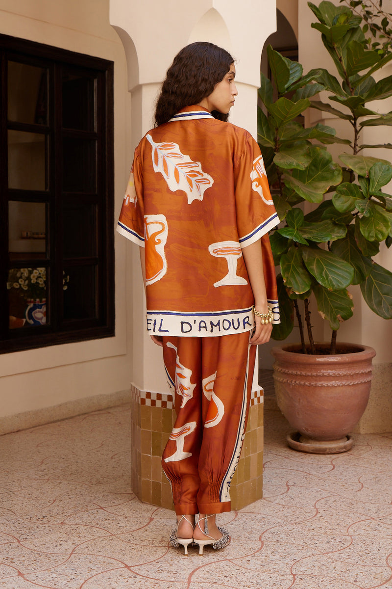ALEMAIS SOLEIL D'AMOUR SILK SHIRT