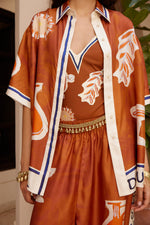 ALEMAIS SOLEIL D'AMOUR SILK SHIRT