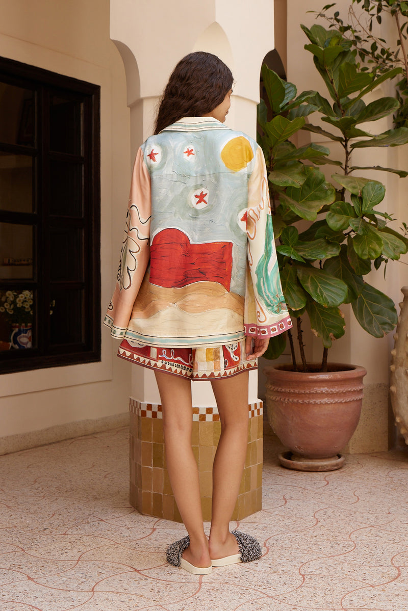 ALEMAIS MICHELLE SILK SHIRT