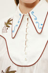 ALEMAIS MINA EMBROIDERED BLOUSE