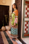 ALEMAIS CONTINA SILK MIDI DRESS
