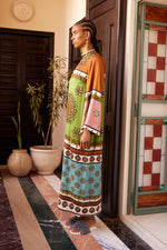 ALEMAIS CONTINA SILK MIDI DRESS
